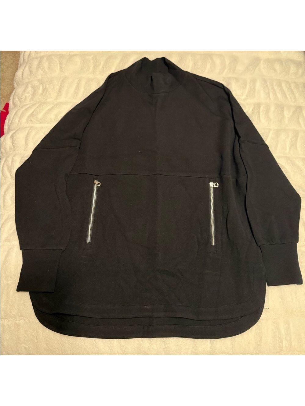 Varley Black Bay Street Mock Neck Sweatshirt - Picture 2 of 6